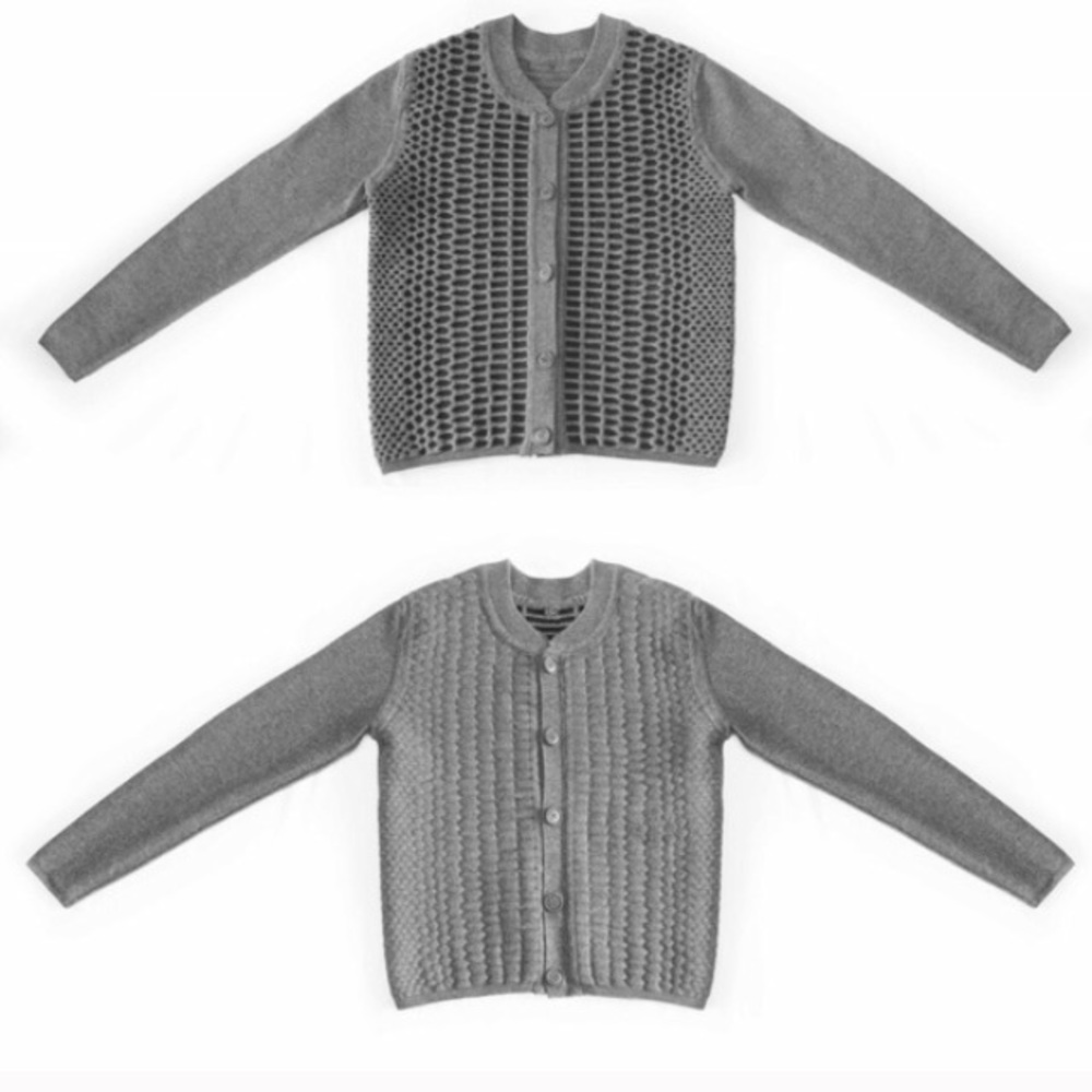 Merino Wool Cotton Knit Jacket